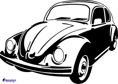 Volkswagen Beetle Pattern – Free Scroll Saw Patterns